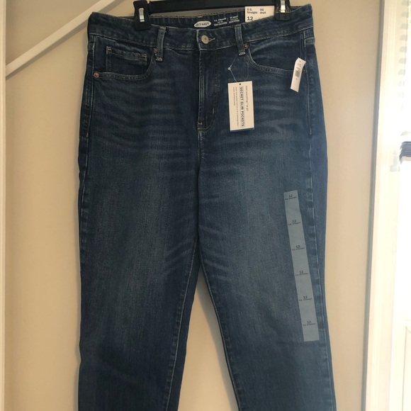 Old Navy Pants - High-Waisted O.G Straight Ankle Jeans for Women